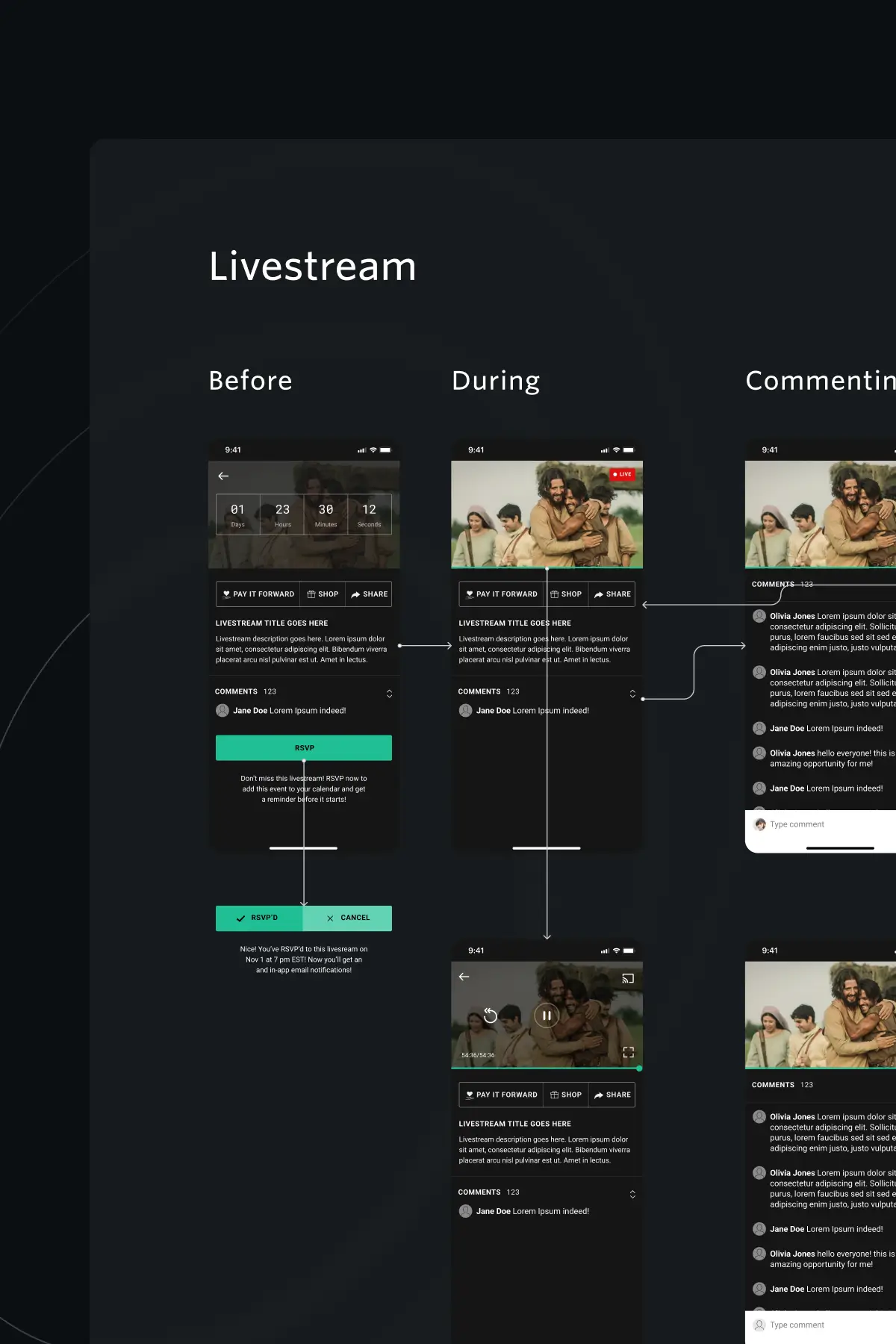 Livestream UI